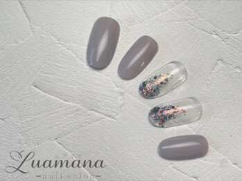 ルアマナ(Luamana)/ワンカラー+ラメ2本