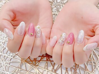 ラルネイル 大宮(Lull. nail)/#ハートネイル #シアーネイル