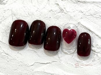 ネイルメゾン 池袋店(NAIL MAISON)/シンプルハート¥8050