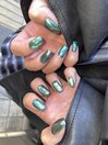 マグネット×ミラーネイル