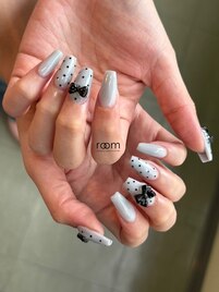 リボンネイル×スカルプ