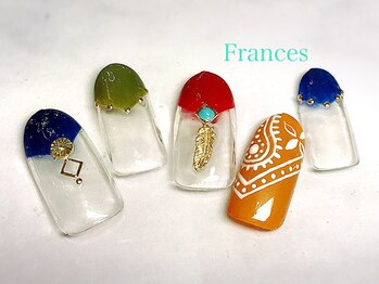 フランセス(Frances)/秋色×ペイズリー柄