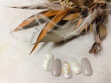 キキネイル たまプラーザ店(kikinail)/11.12月定額B 雪の結晶ネイル