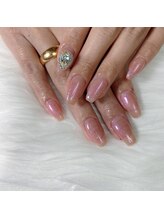 ネイルミュウ(Nail miu)/ピンクラメネイル