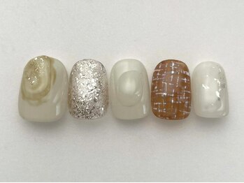 アイネイルズ 池袋店(I-nails)/ベージュツイード