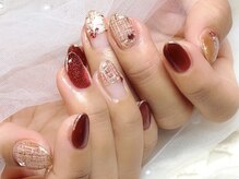 タミーネイル(Tammy nail)/赤ツイード