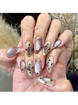 ルミナ 高崎店(Lumina)/ゴールドミラーネイル