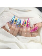 アン ジョーヌドラゴ/【ロングネイル】夏ネイル