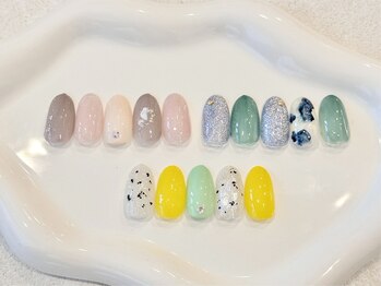 6月　アートA キラキラネイル
