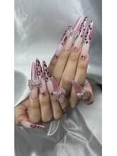 クロスネイル 渋谷店(CROSS nail)/レオパード柄とピンク