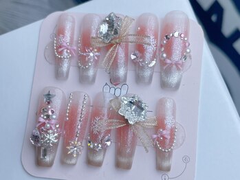 ネイルプリンセス(Nail Princess)の写真/【チップスカルプ・ビジューストーン何でもつけ放題¥16980】予約殺到の人気店!!他とは違ったネイルを是非♪