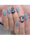 ブルーネイル★シンプル