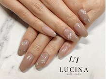 ネイルスタジオ ルキナ(LUCINA)/c-487 パールフラワーネイル