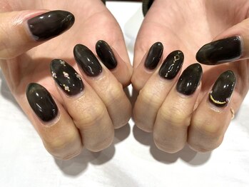 ネイルキュート アンド クールラッシュ 亀有店(nailcute & CoolLash)/ブラックワンカラー