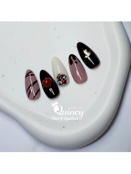 クインシー(Quincy)/バレンタインネイル