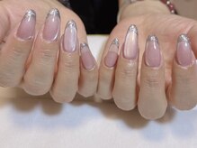 ヴィーナスネイル(Venus Nail)/上品　大人　ラメフレンチ　