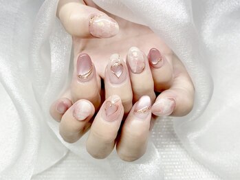 モルフォネイル(Morpho nail)/大理石ネイル【ニュアンス】