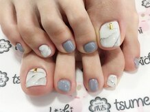 ネイルサロン 爪吉/大理石フット♪