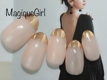 ネイルサロン マジックガール(Nail Salon MagiqueGirl)/【メタルフレンチ】