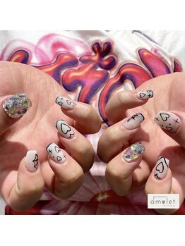 アミュレット 金剛店(amulet)/らくがきネイル
