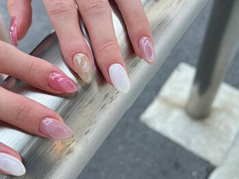 アース コアフュールボーテ 東松山店(EARTH coiffure beaute)/ ぷくぷくデザインネイル 8500円