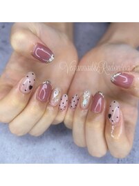 ドットハートネイル♪