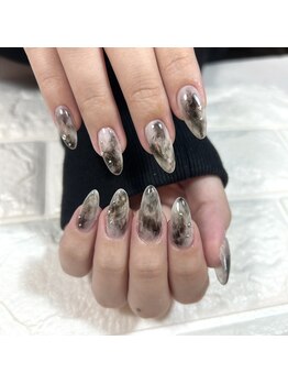 ジュウェル 宜野湾店(Nail Salon Jewel)/ホワイト×ブラック