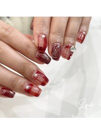 チェックネイルヴィンテージ