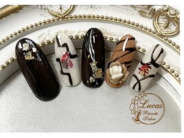 バレンタインネイル