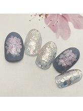 ラ カゼッタ(La casetta)/桜ホログラムネイル