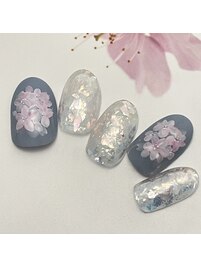 桜ホログラムネイル