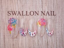 スワロンネイル(SWALLON NAIL)/梅雨ネイル