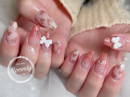 バレンタインネイル