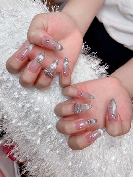 レアネイル 新宿(le'a nail)/マグネットフレンチネイル