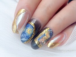 ★がっつり手書きアートネイル★