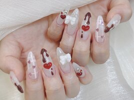 バレンタインとろけたチョコ