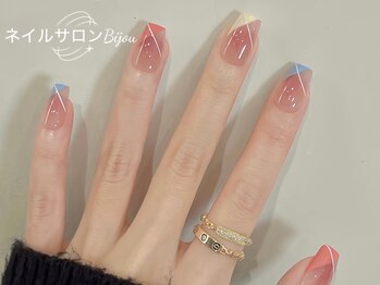 ビジュー(Bijou)/パステルカラーのクロスフレンチ