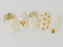 ネイルサロン ドレリッチ 大宮店(drerich)/純金ミラーフレンチ