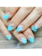 クリーク(CREEK)/定額ティファニー風リボンネイル