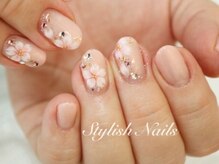スタイリッシュネイルズ(Stylish Nails)/フラワーネイル〇エンボス桜