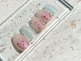 押し花nail