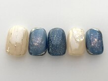 アイネイルズ 池袋店(I-nails)/ネイビーカラーニュアンス