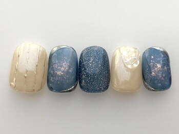アイネイルズ 池袋店(I-nails)/ネイビーカラーニュアンス