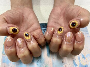 ネイル サロン ヴェレッド(Nail Salon VERED)/ひまわりネイル