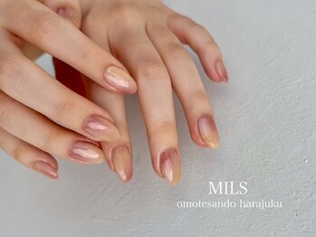 ミルズ オモテサンドウ(MILS omotesando)/桃ネイル
