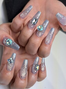 クレイジーネイルズアンドアイ(CRAZY NAIL'S&EYE)/【水色マグ×水色マグ】&ちび星