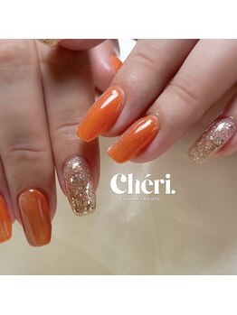 Nail salon Cheri.【ネイルサロン シェリ】の写真/|肌なじみの良いカラー×指が長く見える施術|ウッド調の落ち着いた空間で毎月の癒しのネイル時間を♪