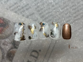 アイネイルズ 横浜EAST店(I-nails)/もやもやシースルーネイル