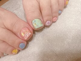 春ネイル2023【マルチカラー】