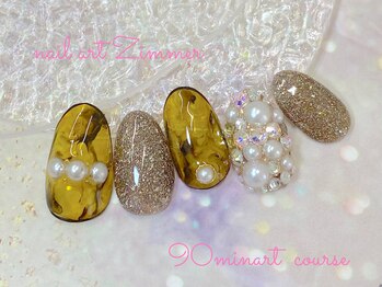 ネイルアート ジマー/90minart/パラジェル/韓国ネイル